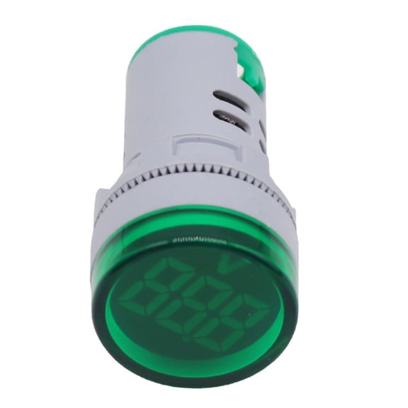 Round LED Voltage Meter Indicator AC 12-500V, Digital Display Voltmeter for Home or Industrial Use 1PCS