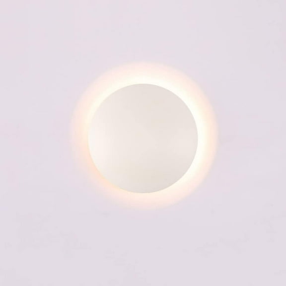 Round LED Wall Sconce Minimalist Wall Lamp, 5W Indoor Wall Wash Light, Home Decor Wall Mount Sconces, Wall Mount Lighting Fixtures for Bedroom Bedside Living Room