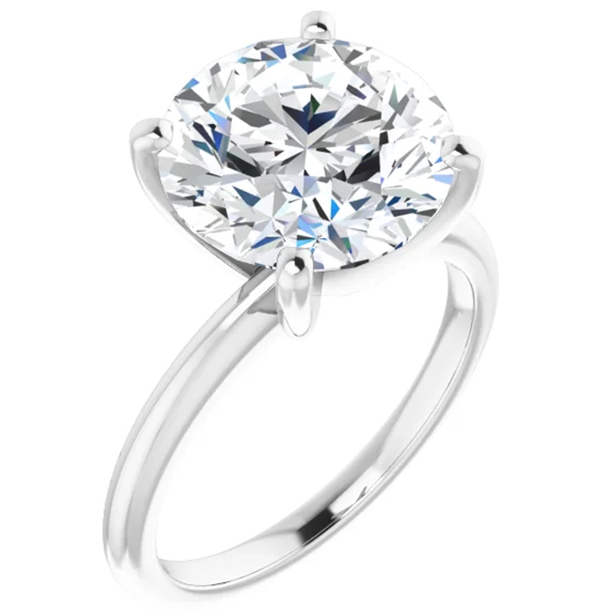 ISANORA Round Lab Diamond Engagement Ring 3 Carat Solitaire Setting