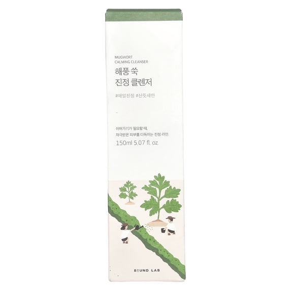 Round Lab Mugwort Calming Cleanser, 5.07 fl oz (150 ml)