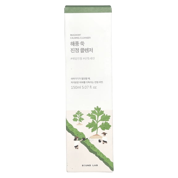 Round Lab Mugwort Calming Cleanser, 5.07 fl oz (150 ml)