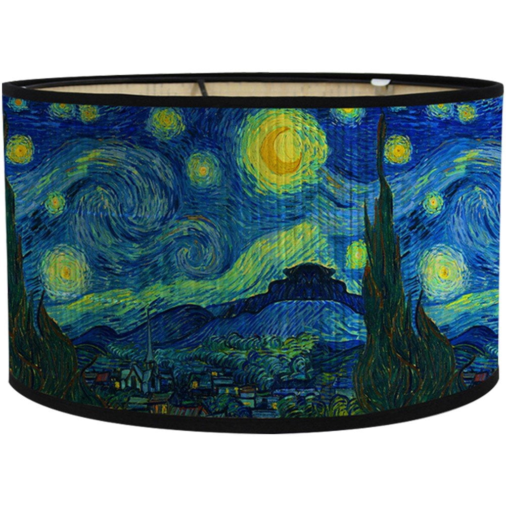 Round Lampshades, Vintage Drum Lampshade Pendant Lamp Shade Light Cover Home Decorative for Table Lamp, Bedside Lamp, Floor Lamp