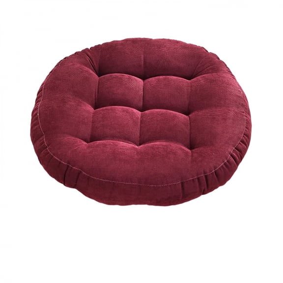 Round Large Floor Seat Pillows Gray Tufted Corduroy Cushions for Outdoor Yoga Tatami Chair Pad Casual Seating Reading Cushion Floor Cushion
