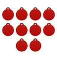 thumbnail image 1 of Round Laser Engraving Blanks Tags, Stamping Blank Tag Dog ID Tag, Red Blank Tag for Pet, Craft Tag 10pcs, 1 of 6
