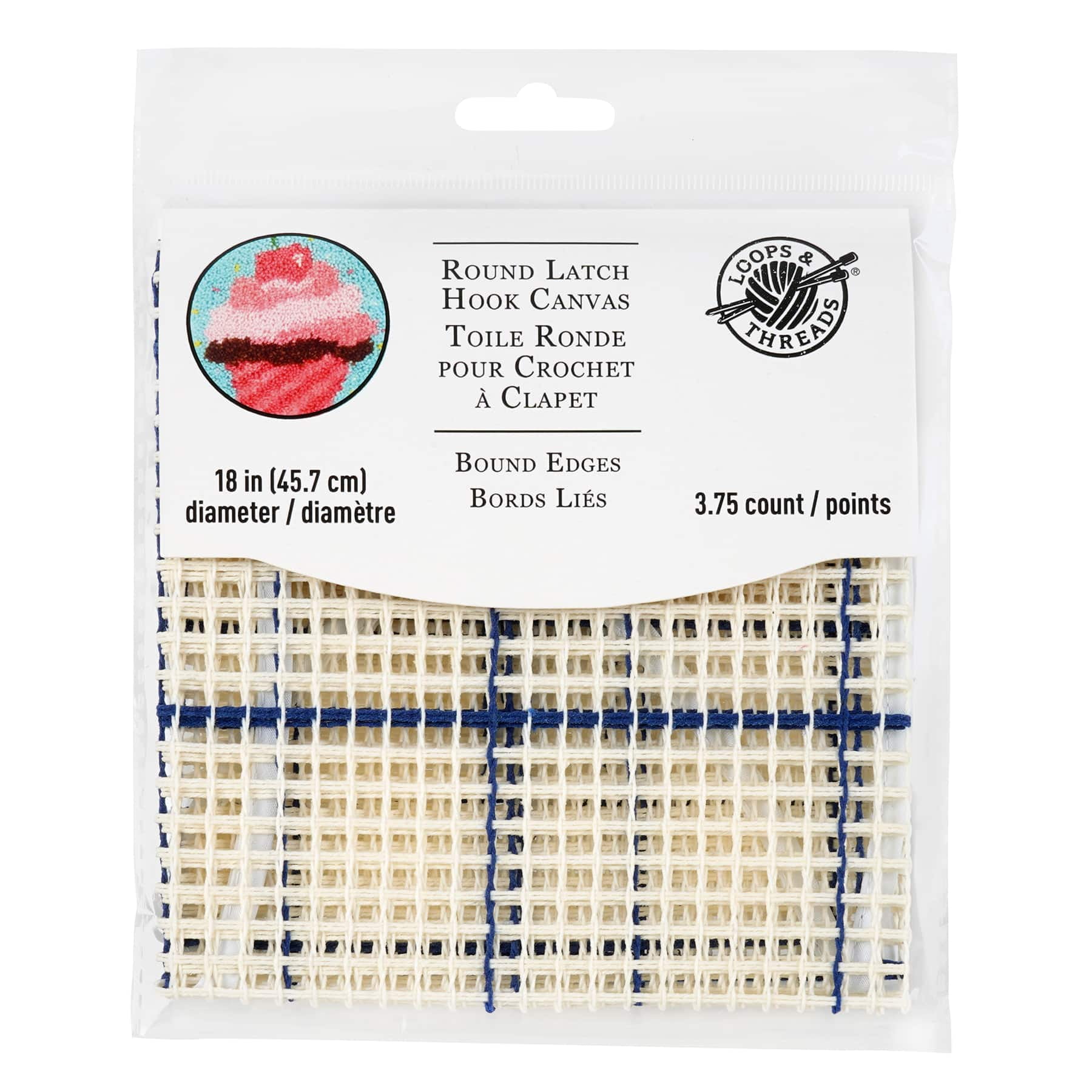 Round Latch Hook Canvas by Loops & Threads | 18 | Michaels