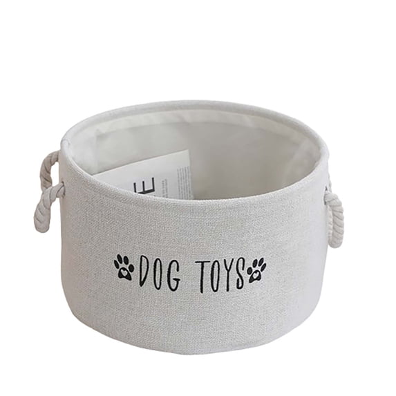Round Laundry Basket Collapsible Canvas Storage Bin,Large Capacity Dirty Clothes Hamper with Handles,Waterproof PE Lining for Bedroom Bathroom,Multipurpose Organizer White
