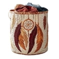 thumbnail image 1 of Round Laundry Basket with Quilting, Large Capacity Fabric Storage Basket, Dirty Clothes Organizer for Home, Bedroom, Bathroom, Laundry Room, 1 of 7