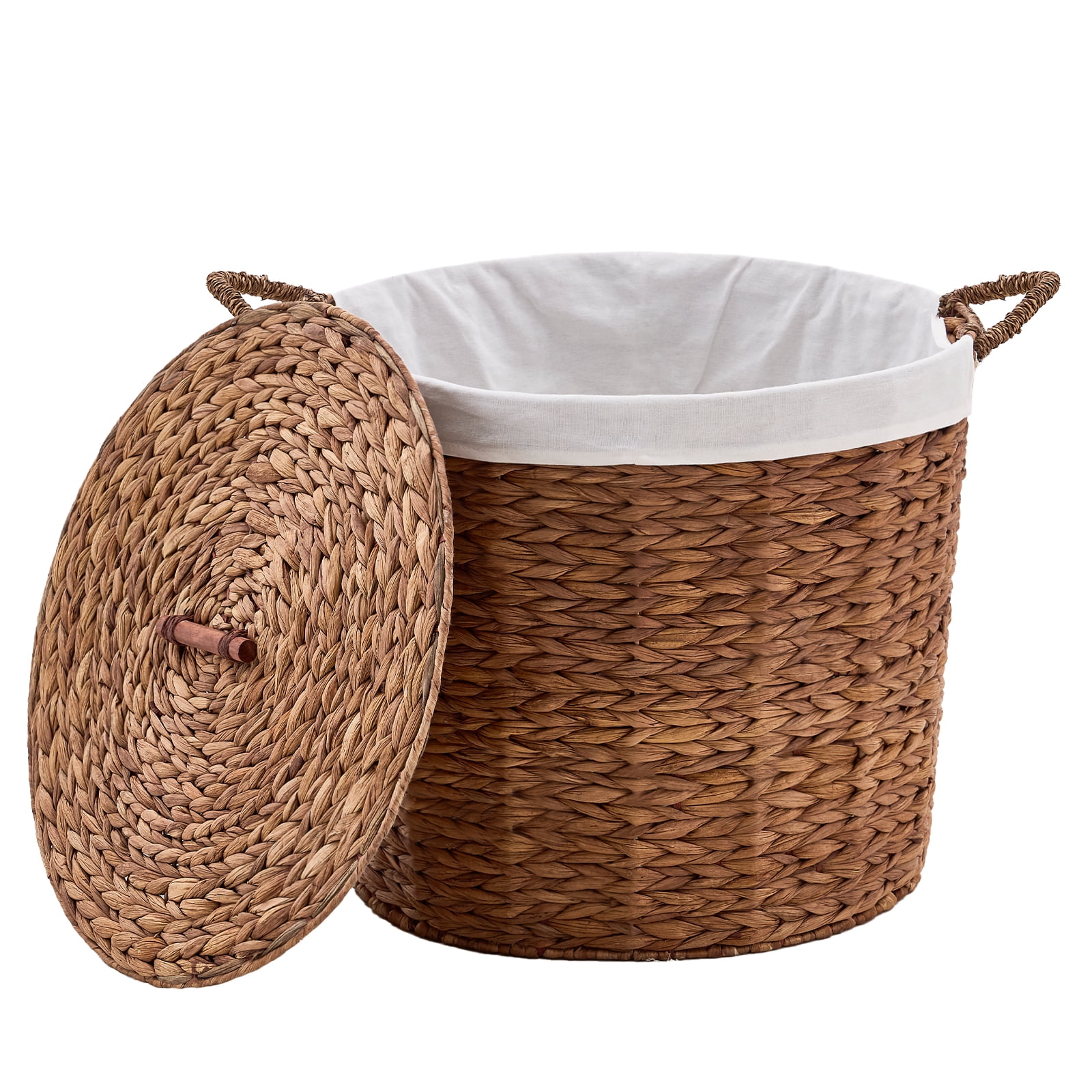 Round Laundry Hamper with Lid