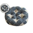 thumbnail image 1 of Round Linen Floor Cushion, Breathable Summer Chair Pad, Multipurpose Tatami Seating Pillow for Bedroom Use, 1 of 5