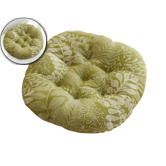 Round Linen Floor Cushion, Breathable Summer Chair Pad, Multipurpose Tatami Seating Pillow for Bedroom Use