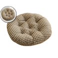 thumbnail image 1 of Round Linen Floor Cushion, Breathable Summer Chair Pad, Multipurpose Tatami Seating Pillow for Bedroom Use, 1 of 5