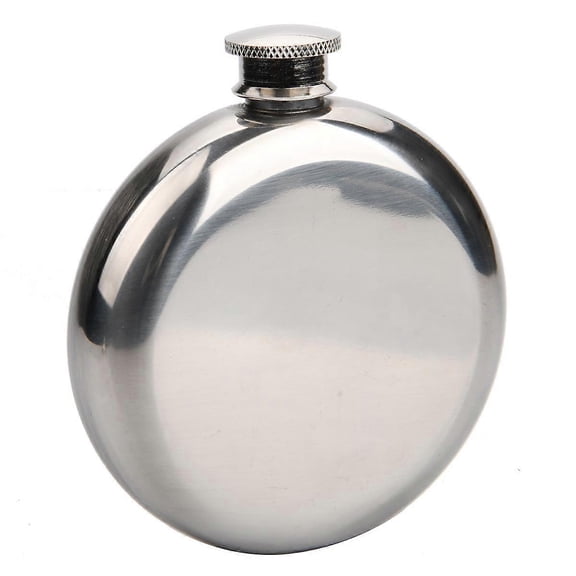 Round Liquor Bottle, 5oz/140ml Hip Flask, Alcohol Hip Flask, Portable Hip Flask for Storing Wine, Whiskey, Men's Gifts
