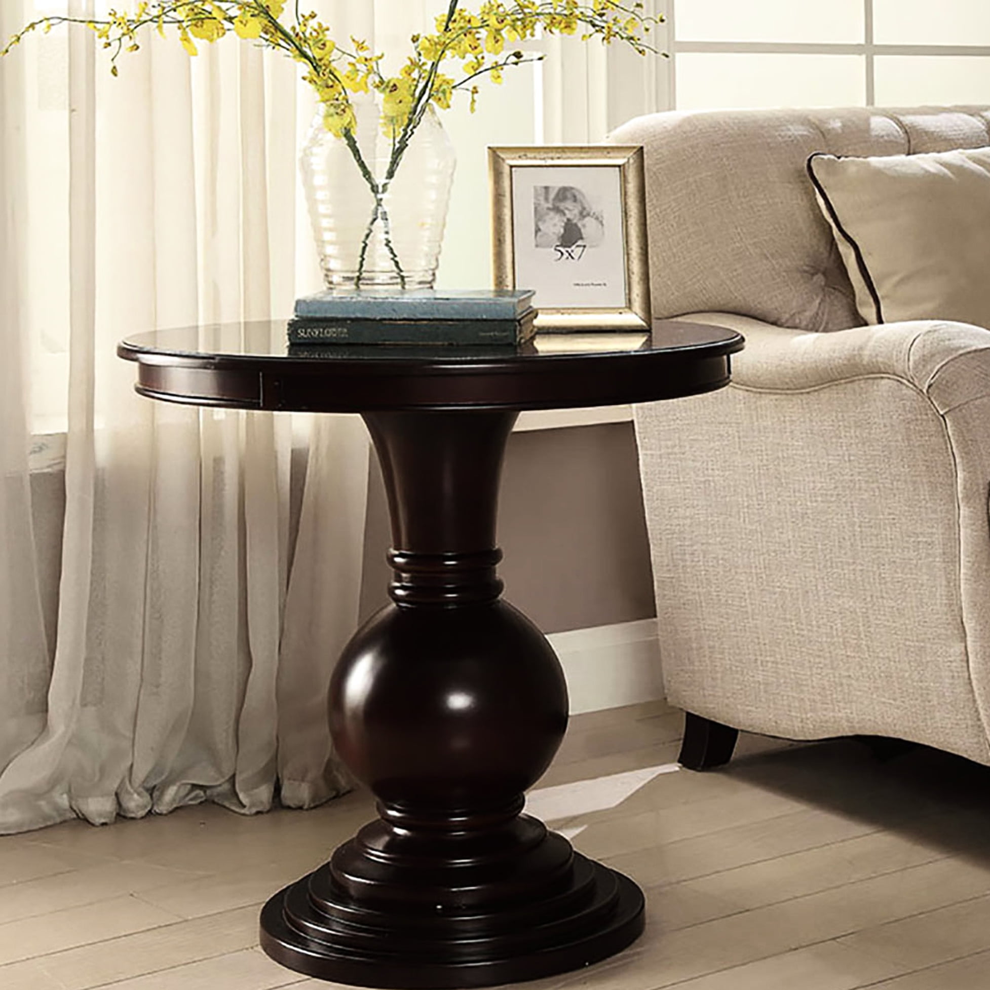 Pedestal Living Room Table