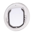 thumbnail image 1 of Round Locking Flap Pets Door Cat Flap Small Dogs For Glass White, 1 of 6