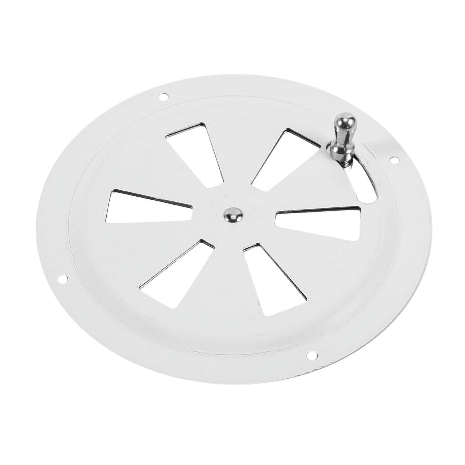 Round Louver Vent & Side Knob Opening Grille Cover Marine Boat RV 316 Stainless Steel