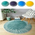 thumbnail image 1 of Round Low Pile Area Rug 23.6 Inch Non-Shedding Washable Non-Slip Rubber Backing for Living Room Bedroom Bedding(Green) ,Hulucky, 1 of 8