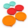 Round MIX-6 PACK Silicone Food Storage Lids, Replacement For Pyrex ...