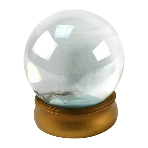 Round Magic Crystal Ball & Base Clear Quartz Glass Sphere Costume Accessory Stage Prop
