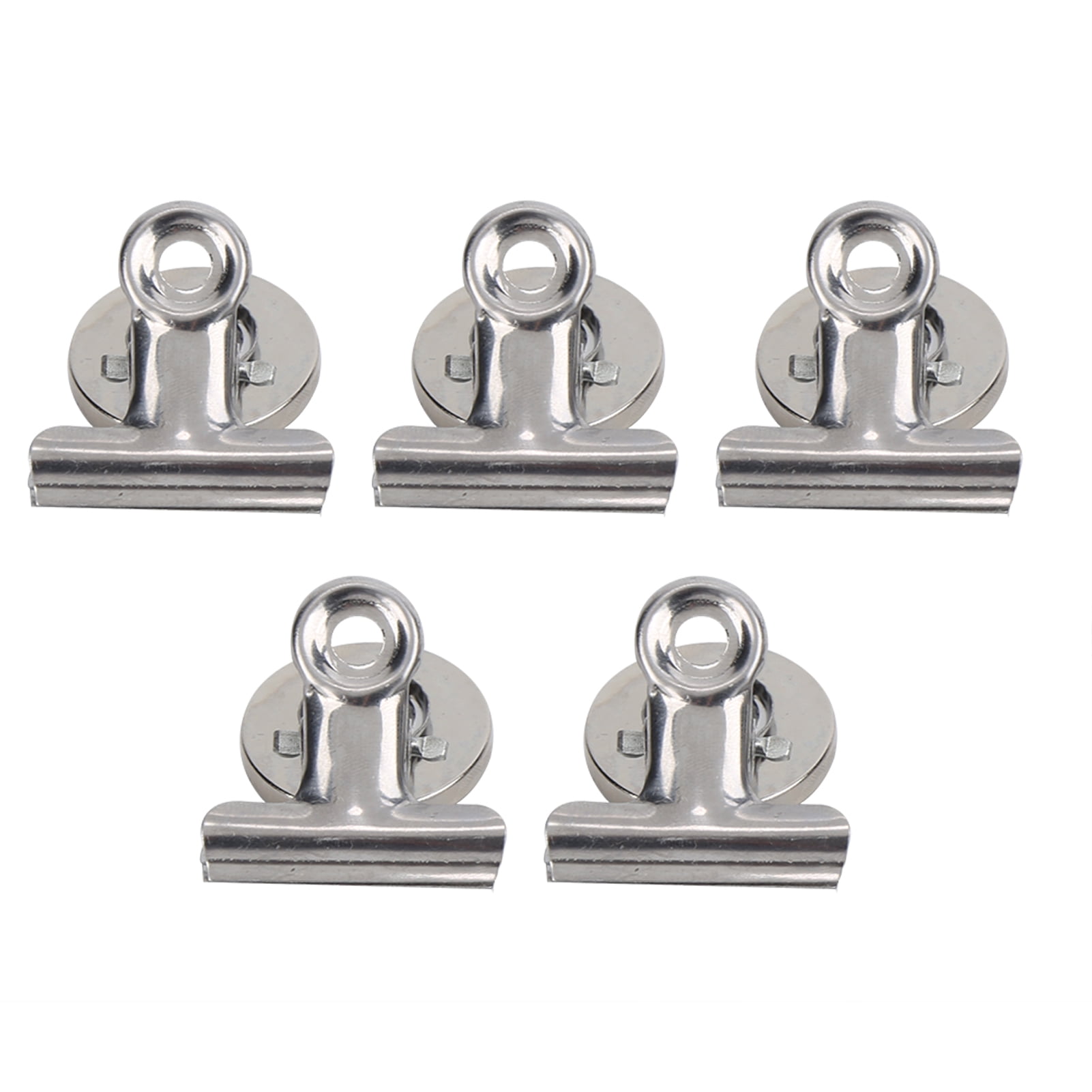 Round Magnet Clip, 5Pcs Magnetic Clips Powerful Magnetic Clip  For Industrial Supplies Silver