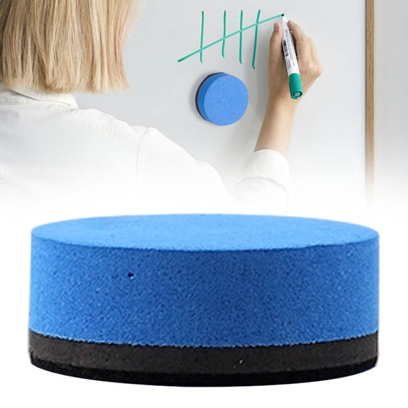 Round Magnetic Adsorption Eva Felt Whiteboard Eraser Efficient Cleaner Practical Tool For Home Indoor Writing Board Ink Stain Daily Wiping Removal Cleaning