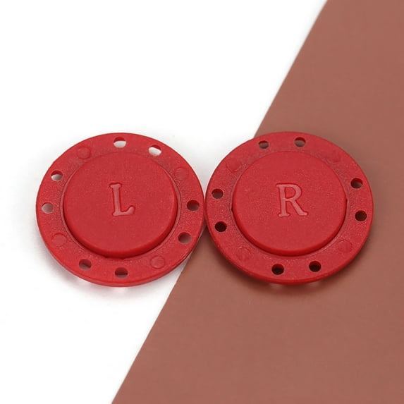 Round Magnetic Suction Buttons - 22mm Concealed Snap Buttons for Sweaters & Coats | Heavy Duty NdFeB Magnets | Set of 34L & 34R Pairs | Windbreakers, Blazers, Handcrafts, Home Decor