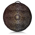 thumbnail image 1 of Round Meditation Cushion, 22" Dutch Velvet Floor Pillow with PP Cotton Filling for Yoga, Zen, Reading, and Floor Seating, Boho Print, 1 of 5