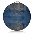thumbnail image 1 of Round Meditation Cushion, 22" Dutch Velvet Floor Pillow with PP Cotton Filling for Yoga, Zen, Reading, and Floor Seating, Boho Print, 1 of 5