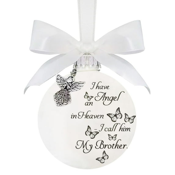 Round Memorial Christmas Ornament Photo Printed Keepsake Hanging Decoration For Home Holiday Tree Decoration