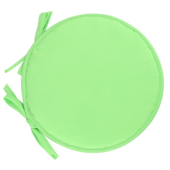 Round Memory Chair Pad with Ties - 30cm Light Green