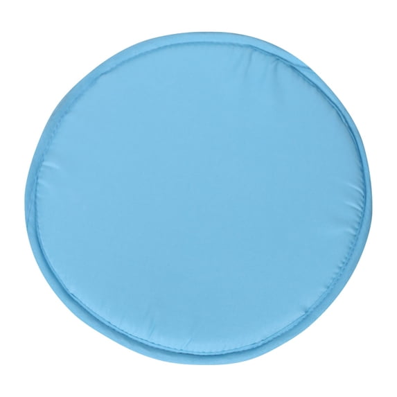 Round Memory Foam Chair Pad Anti Slip Stool Cushion For Dining Kitchen Office Comfort Seat With Removable Cover Chair Cushion Blue 12*12 In