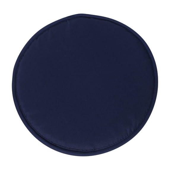 Round Memory Foam Chair Pad Anti Slip Stool Cushion For Dining Kitchen Office Comfort Seat With Removable Cover Chair Cushion Dark Blue 12*12 In