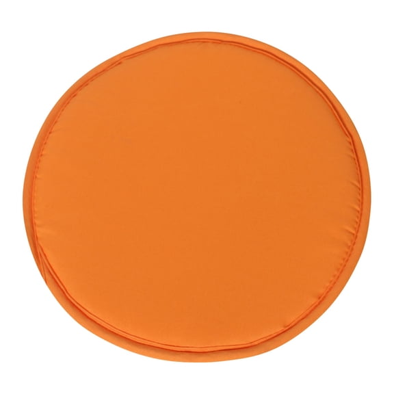 Round Memory Foam Chair Pad Anti Slip Stool Cushion For Dining Kitchen Office Comfort Seat With Removable Cover Chair Cushion Orange 12*12 In