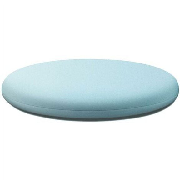 Round Memory Foam Cushion Comfortable and Breathable Washable Mat for Bedroom(Light Blue 30cm)