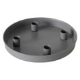 thumbnail image 1 of Round Metal Advent Candle Holder Tray with 4 Candle Holes - Christmas Decorative Centerpiece for Dining Room Table Displays,Grey, 1 of 2