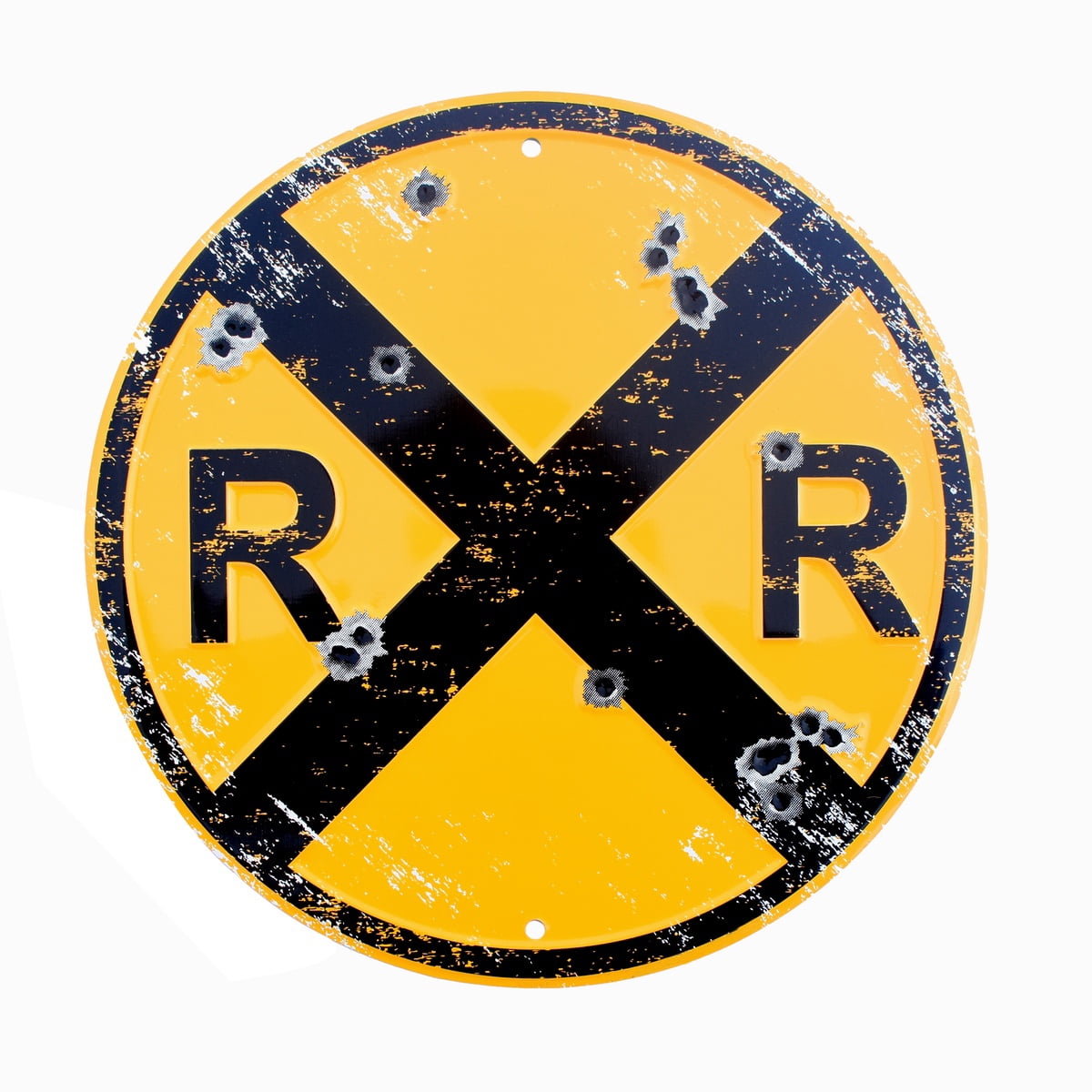 Bullet XING RR Railroad Crossing Train Sign Rustic Railfan Wall Art Home Decor Bullet XING RR Railroad Crossing Train Sign Rustic Railfan Wall Art Home Decor