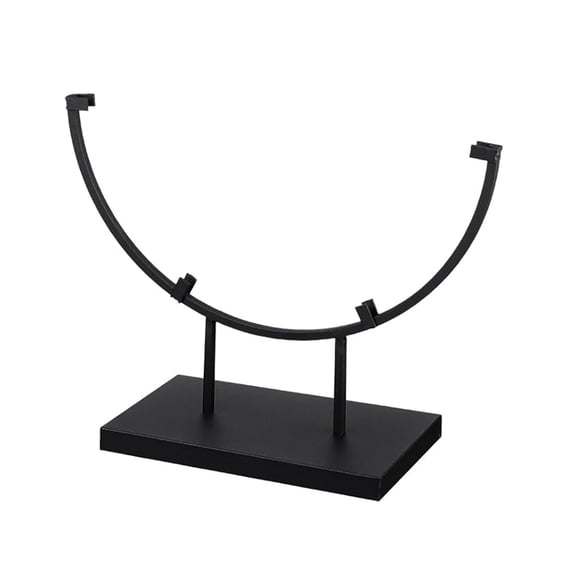 Round Metal Display Stand for Stained Glass Art Plate and Circular Creation Holder Ideal for Home and Office Decors