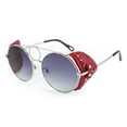 thumbnail image 1 of Round Metal Frame Sunglasses With Rivet Detailing And PC Lenses For Unisex Everyday Wear, 1 of 4
