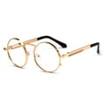 thumbnail image 1 of Round Metal Frame Sunglasses for Men and Women, Spring Punk Style, AC Lenses, 1 of 1