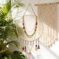 thumbnail image 1 of Round Metal Mesh Jewelry Organizer, Wall Mounted Round Metal Mesh Jewelry Stand, Space Saving Hanging Display Rack, Storage Holder for Earring Bracelet and Fashion Accessory, 1 of 6