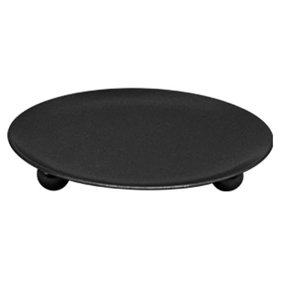 Round Metal Plate Candle Holder, Iron Pedestal Stand for Pillar Candle Wedding Party Table Centerpiece Decor