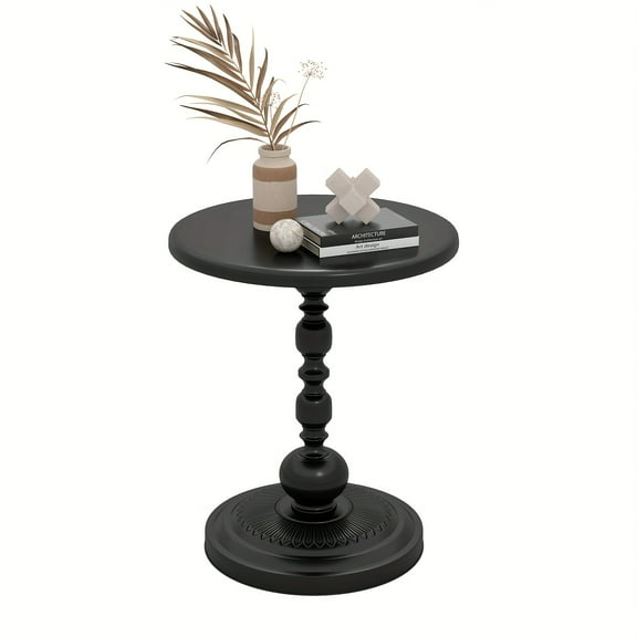 Round Metal Side Table - 3.2 Cu Ft Storage & Waterproof | Lightweight for Living Room, Bedroom & Balcony | No Assembly