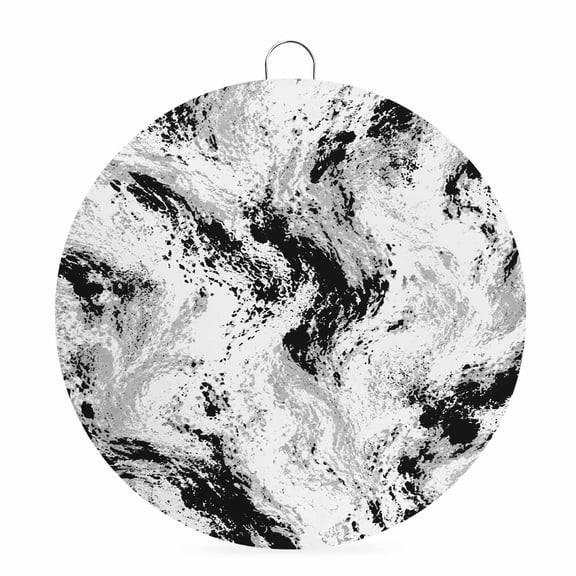 Round Metal Signs for Outside Black Marble Swirls Tin Signs Stainless Steel Hook Welcome Home Sign Plaque Modern Abstract Veins Metal Sign for Front Door Porch Hanging Wall Decor Gifts 6 Inch