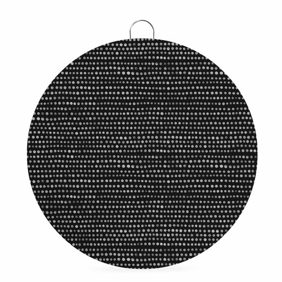 Round Metal Signs for Outside Black Micro Dots Tin Signs Stainless Steel Hook Welcome Home Sign Plaque Modern Abstract Linear Rows Metal Sign for Front Door Porch Hanging Wall Decor Gifts 6 Inch
