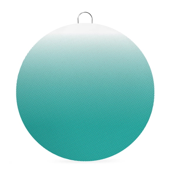 Round Metal Signs for Outside Cyan Polka Dots Ombre Tin Signs Stainless Steel Hook Welcome Home Sign Plaque Gradient Gradual Color Metal Sign for Front Door Porch Hanging Wall Decor Gifts 6 Inch