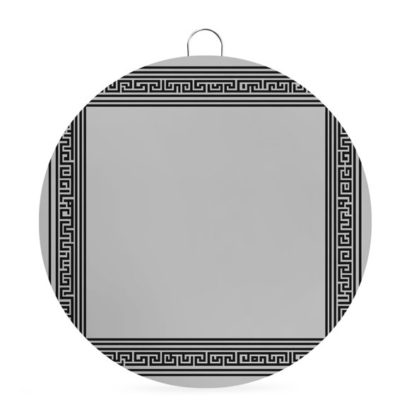 Round Metal Signs for Outside Grey Key Design Tin Signs Stainless Steel Hook Welcome Home Sign Plaque Geometric Back Print Metal Sign for Front Door Porch Hanging Wall Decor Gifts 6 Inch