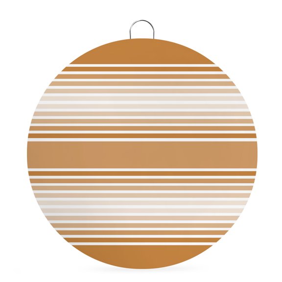 Round Metal Signs for Outside Irange Striped Tin Signs Stainless Steel Hook Welcome Home Sign Plaque Ombre Classic Stripes Lines Metal Sign for Front Door Porch Hanging Wall Decor Gifts 6 Inch