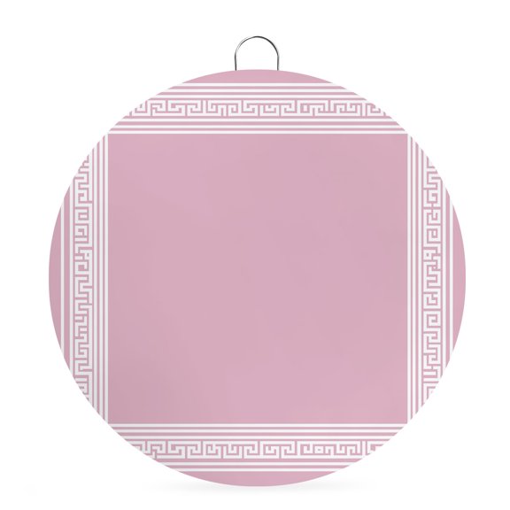 Round Metal Signs for Outside Pink Key Design Tin Signs Stainless Steel Hook Welcome Home Sign Plaque Geometric Back Print Metal Sign for Front Door Porch Hanging Wall Decor Gifts 6 Inch
