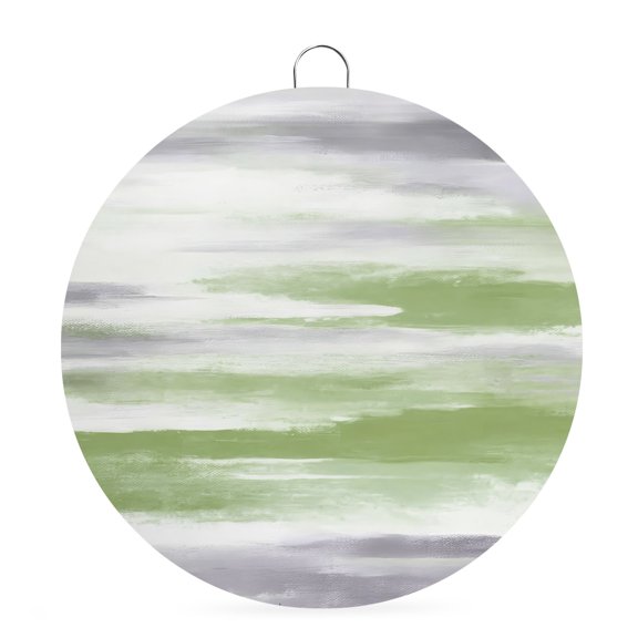 Round Metal Signs for Outside Sage Green Grey Paint Tin Signs Stainless Steel Hook Welcome Home Sign Plaque Abstract Art Texture Metal Sign for Front Door Porch Hanging Wall Decor Gifts 6 Inch