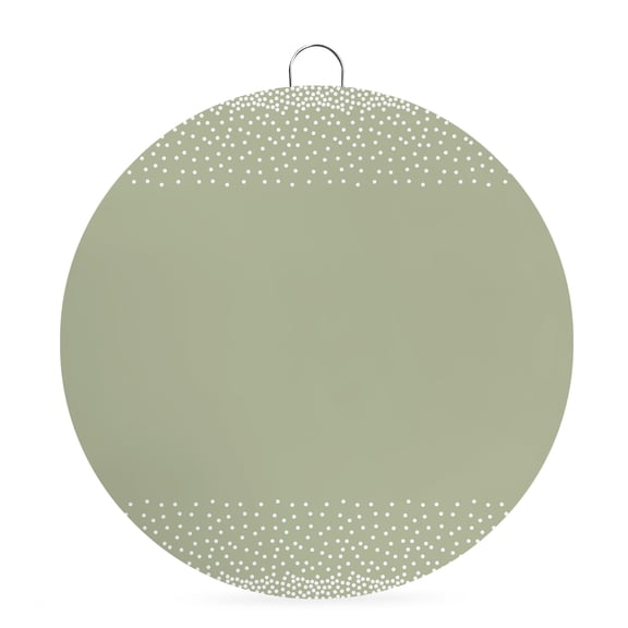 Round Metal Signs for Outside Sage Green Tin Signs Stainless Steel Hook Welcome Home Sign Plaque Polka Dots Solid Color Metal Sign for Front Door Porch Indoor Outdoor Hanging Wall Decor Gifts 6 Inch