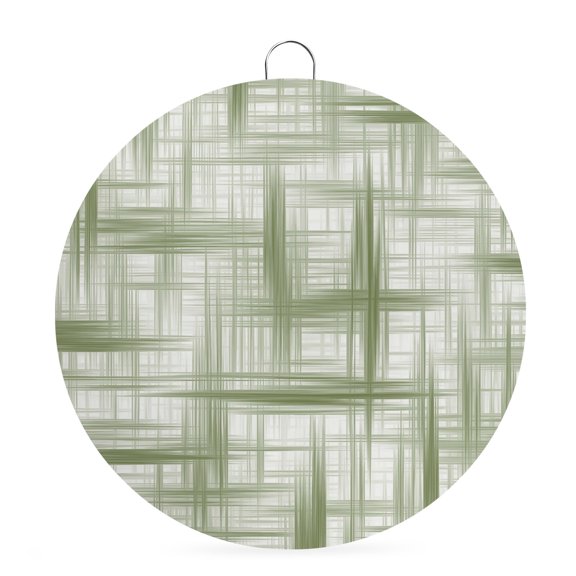 Round Metal Signs for Outside Sage Green Weaves Tin Signs Stainless Steel Hook Welcome Home Sign Plaque Modern Abstract Grid Metal Sign for Front Door Porch Hanging Wall Decor Gifts 6 Inch